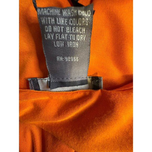Su & Lola Orange Slinky Solid Size 1X Loose Women’s Tank Top - Picture 4 of 4